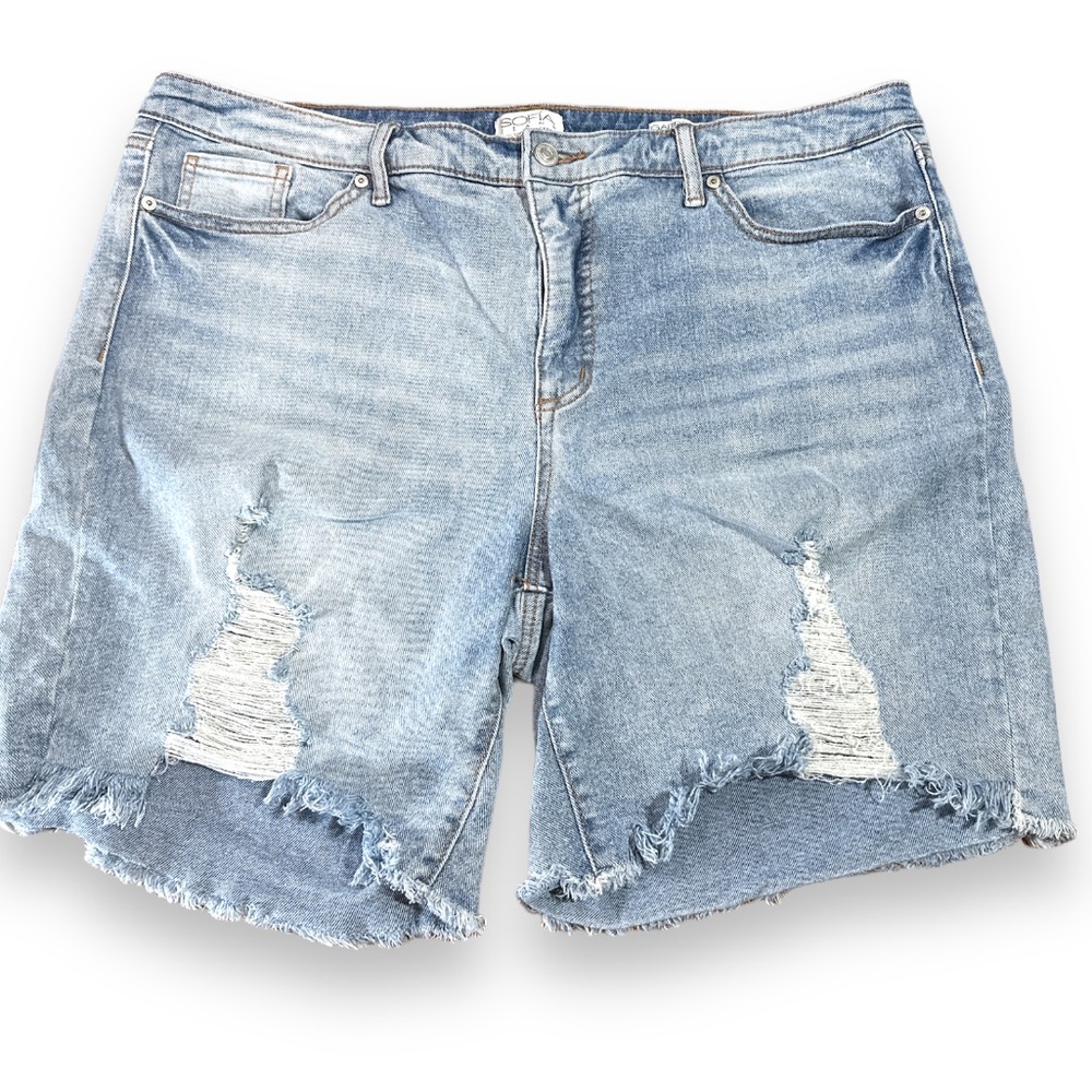 Sofia by Sofia Vergara Light Blue Jean Shorts